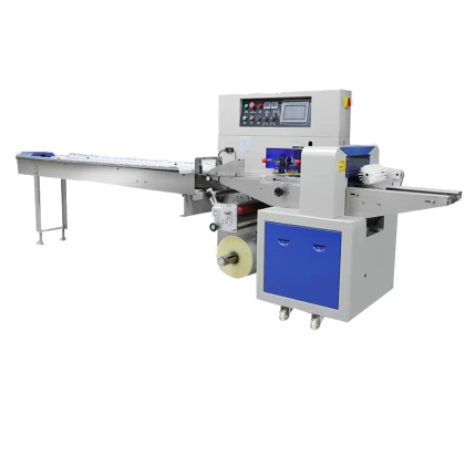 Automatic horizontal packaging machine, packing machine for biscuits, bread, cookies, croissants, maamoul, etc.