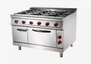 موقد كهرباء مع فرن – 6 شعلات من الفولاذ