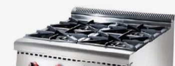 موقد غاز 4 شعلات فوق الطاولة من الفولاذ