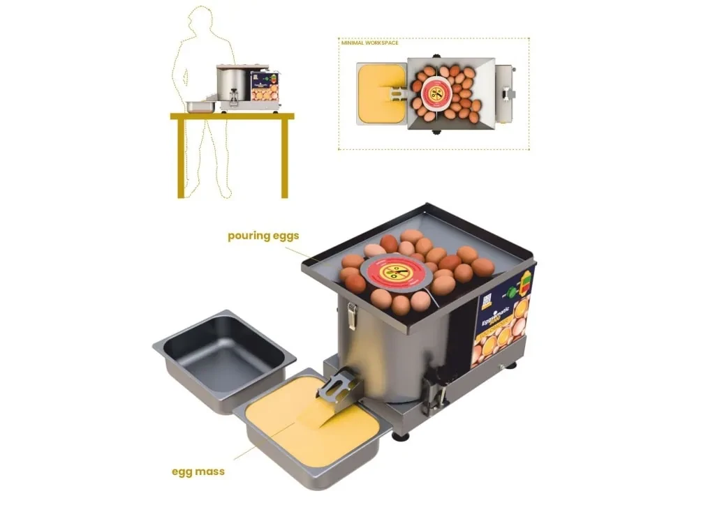 آلة تكسير البيض