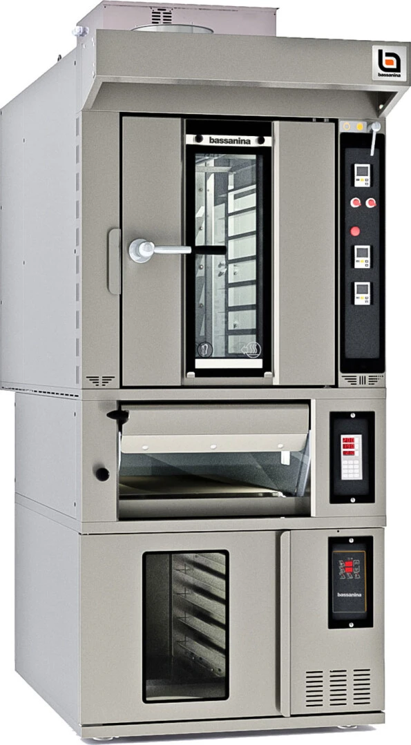 Rotary oven + deck oven + fermentation unit